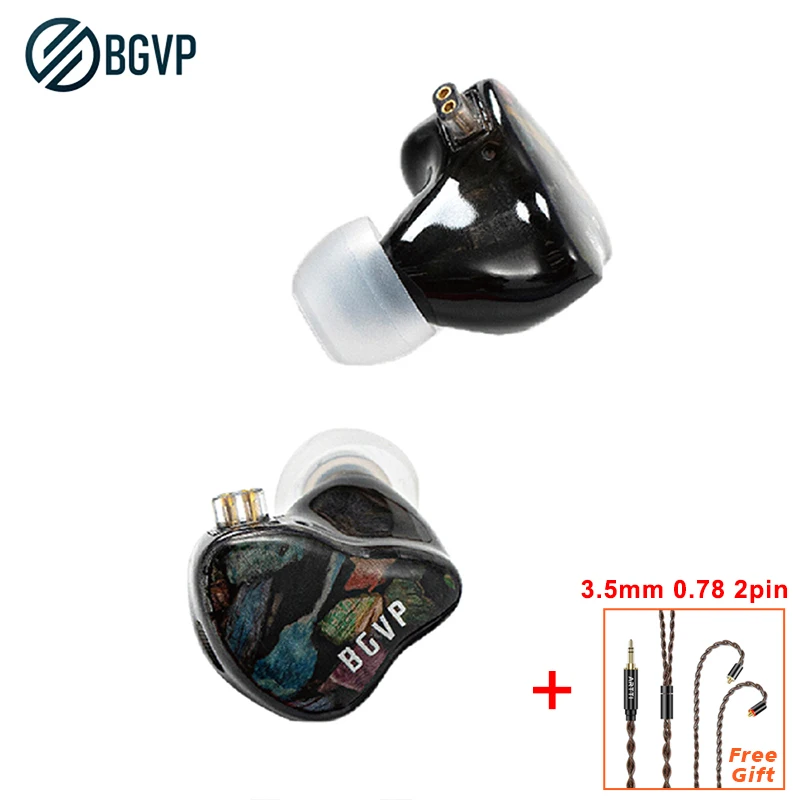 

Наушники-вкладыши BGVP DH5 1DD + 4BA гибридные проводные наушники с монитором