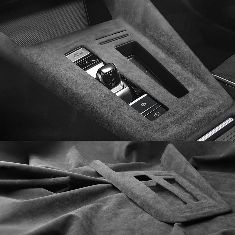 

Для VW Golf 8-го поколения MK8 2021 2022 2023 2024 замшевые накладные панели из алькантары на панели шестерни ввода