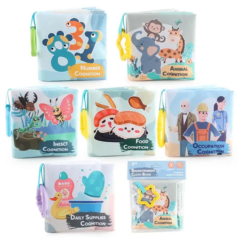

Cloth Books For Babies Washable Activity Busy Book Toy Fabric Cloth Interactive Book Educational Montessori Toys For Boy Girl