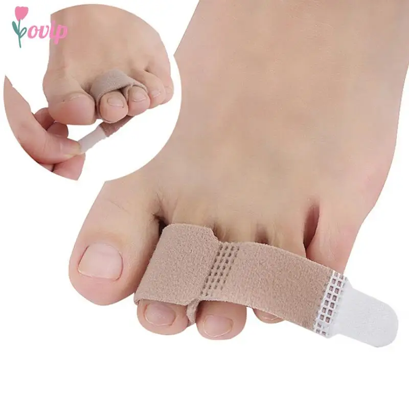 

2pcs Toe Finger Straightener Hammer Toe Hallux Valgus Corrector Bandage Toe Separator Splint Wraps Foot Stretcher Care Tool