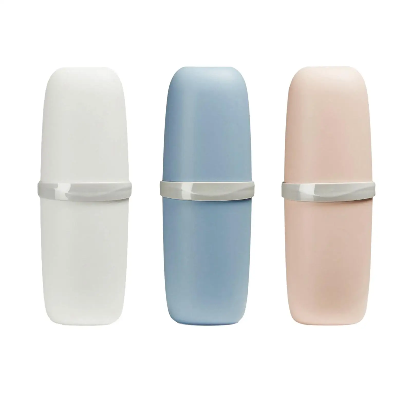 

Чашка для зубной щетки многоразовая портативная дорожная, с крышкой