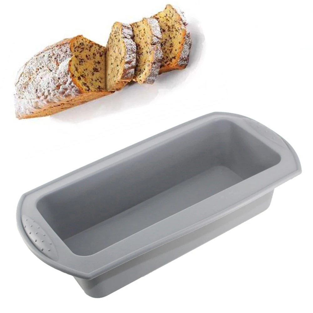 

Rectangle Solid Toast Silicone Molds DIY Cake Bread Baking Dish Cheese Box Muffin Cupcake Chocolate Fondant Mould Bakeware