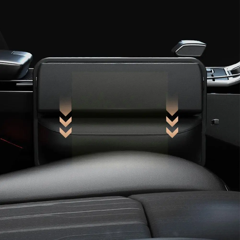 

Car Console Storage Box Front Seat Seat Gap Filler Leather Key Coin Car Organizer Storage Bag Storage PU Organizer Phone O3C2