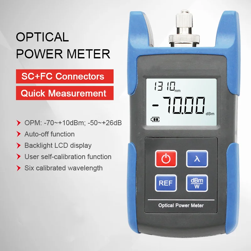 Высокоточный мини-измеритель оптической мощности TL-510 оптоволоконный тестер