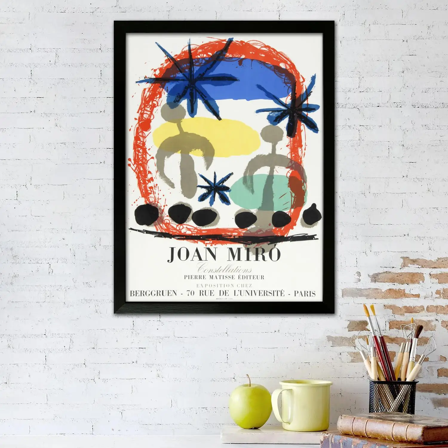 Миро холст художественный постер и настенная художественная картина печать