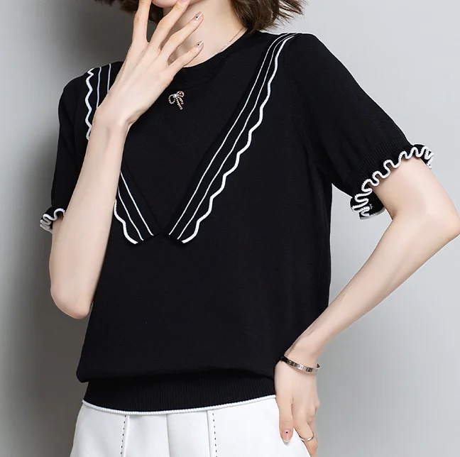 

Футболка с коротким рукавом для беременных женщин Новинка Лето 2021 белый