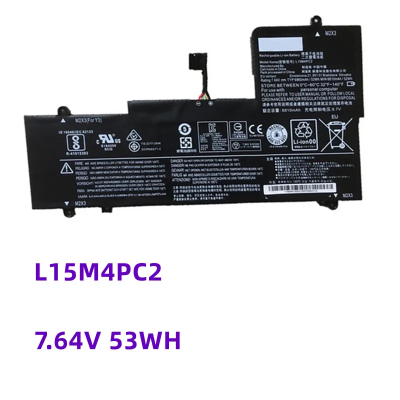 

L15M4PC2 L15L4PC2 Laptop Battery For Lenovo YOGA 710-14ISK,710-14IKB,710-15ISK,710-15IKB,5B10K90778,5B10K90802 7.64V 6960mAh