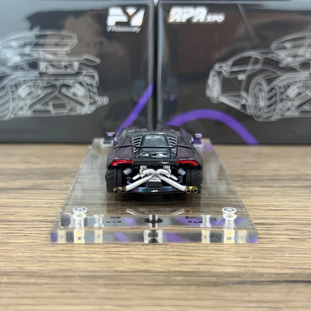 Фото Коллекционная модель автомобиля Findclassically 1:64 LP610 с экстремальной модификацией, литая под давлением №5