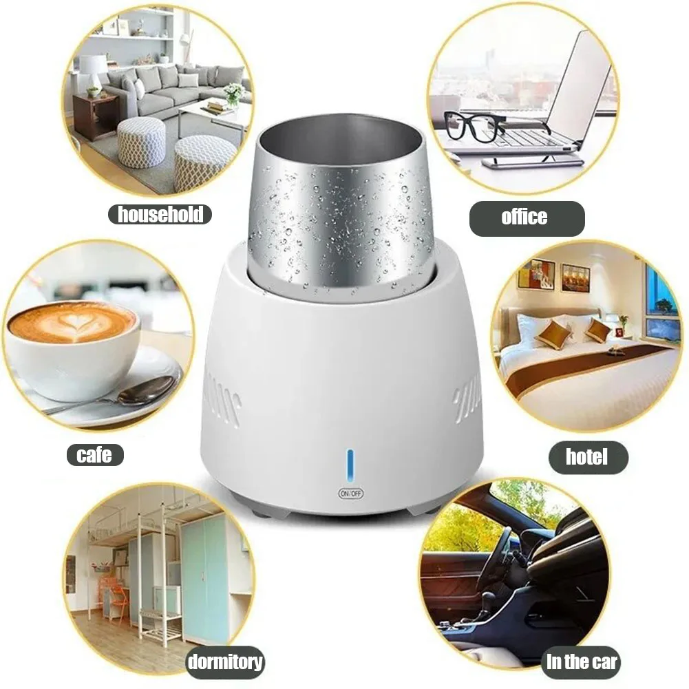 Quick Cooling Cup Small Portable USB Holder Home Office Cold Drink  Car Mug Cup Refrigerator Quick Aluminium Cooler