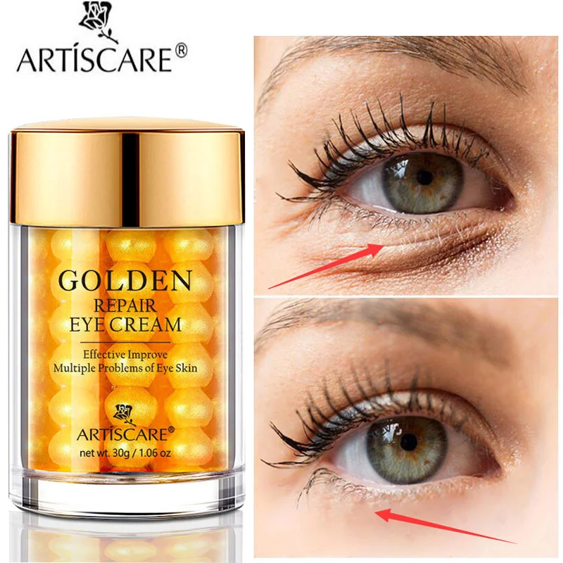 

24K Gold Anti Wrinkles Eye Cream Remove Dark Circles Eye Bags Cosmetics Firming Lift Brightening Massage Eye Skin Care Product