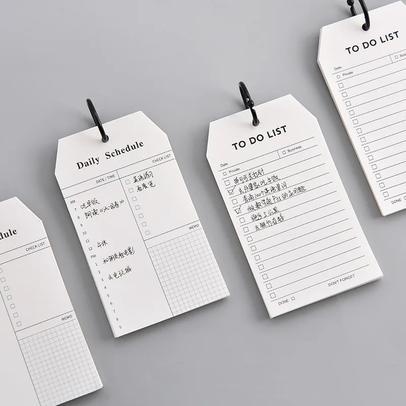 

Creative Stationery Buckle Schedule Multifunctional Portable Memo Loose Leaf Notepad 2 Options Kawaii Sketchbook Sticky Notes
