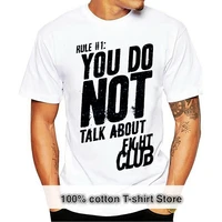 2019 funny t shirt men novelty tshirt fight club rule 1 t shirt