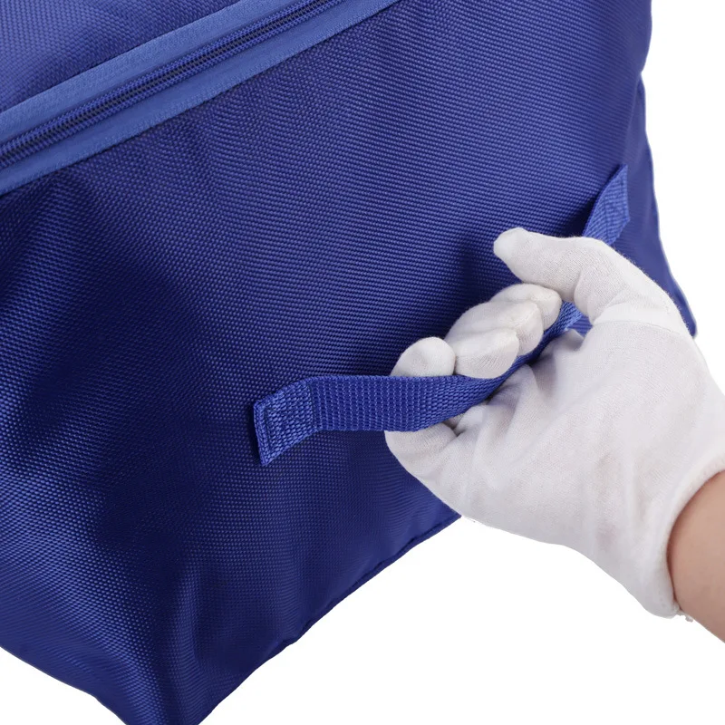 Quilt Storage Bag Portable Thick Waterproof Oxford Cloth Folding Wardrobe  Finishing  Solid Color Moisture-proof