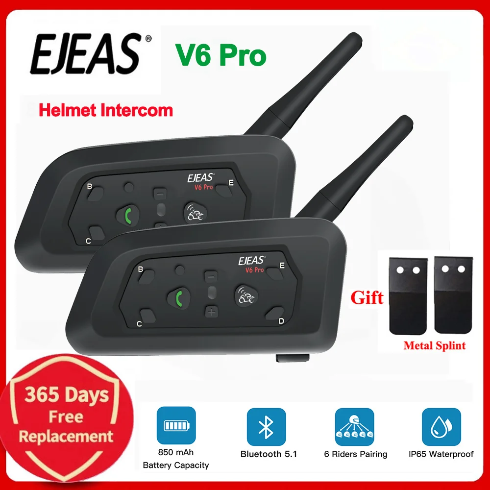 

Bluetooth-гарнитура для мотоциклетного шлема, 5,1 м