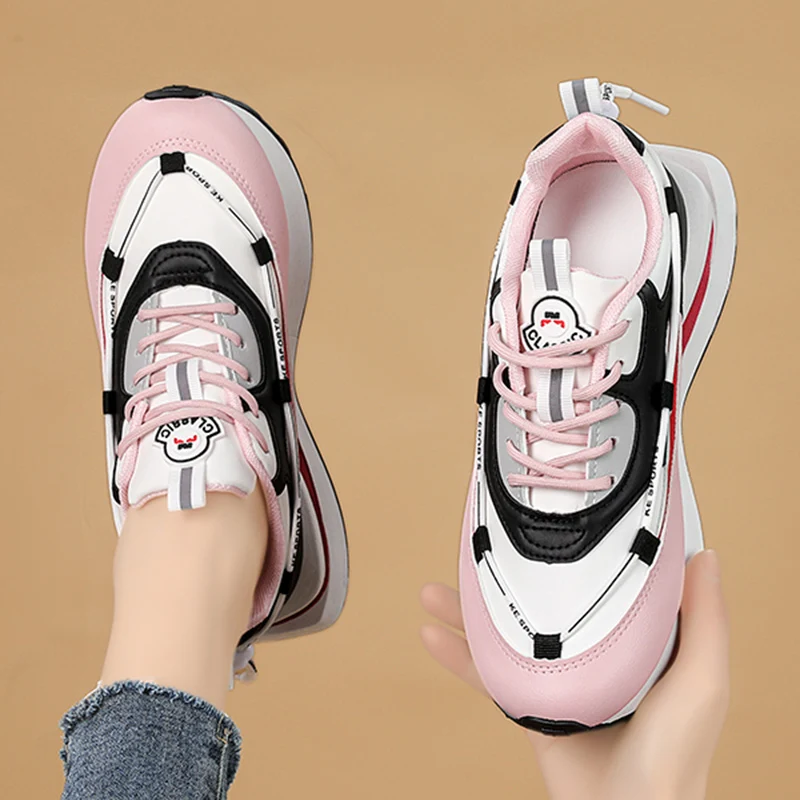 Женские кроссовки на платформе повседневная обувь для тренировок Беговая