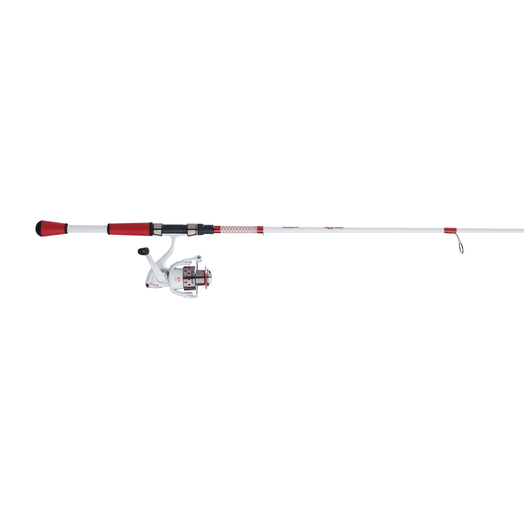 6’6” US Red White Spinning Rod and Reel Combo enlarge