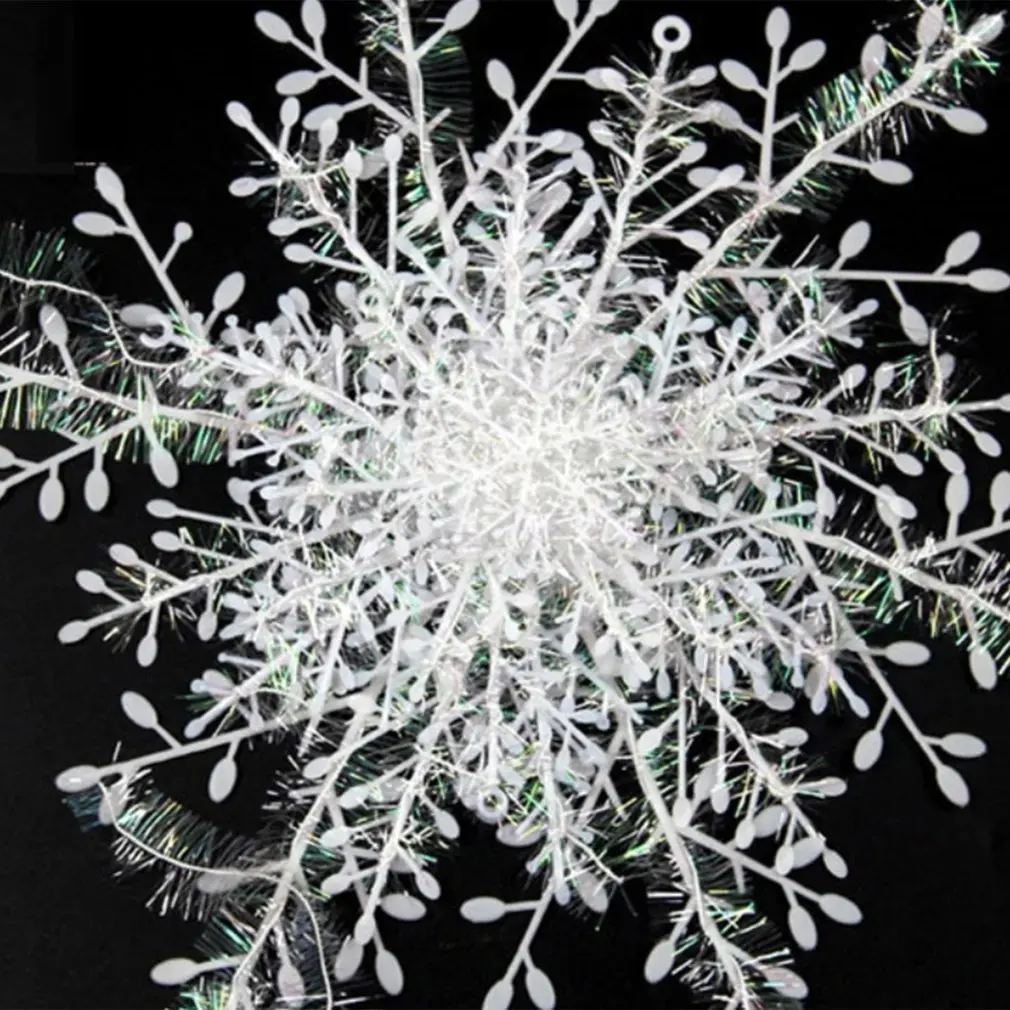 

90pcs 3 Sizes Christmas Snowflake Ornament White Snowflake Christmas Decoration Christmas Tree Snowflake Hanging Pendants New