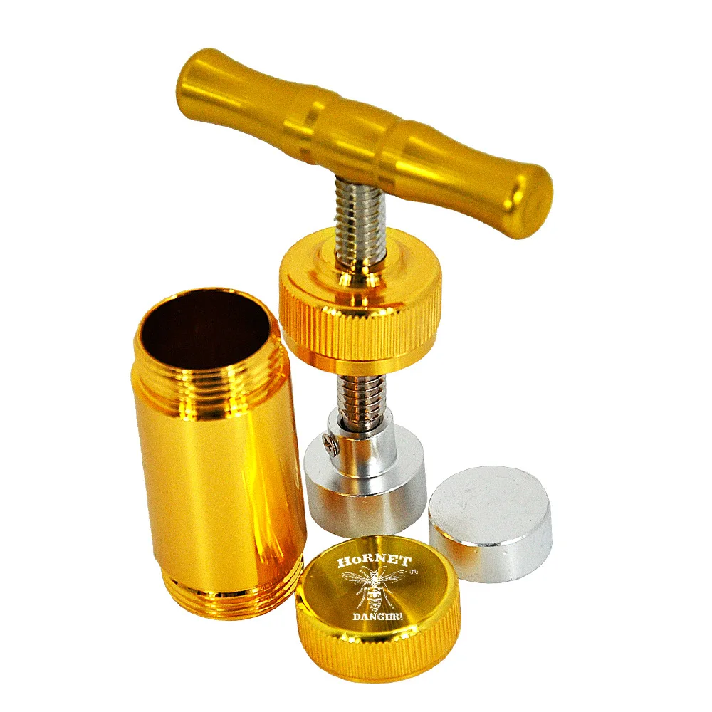 

Tobacco Herb Press Crusher Grinder Multi-function Aluminum Alloy T-shaped Compressor Cigarette Press Smoking Accessories