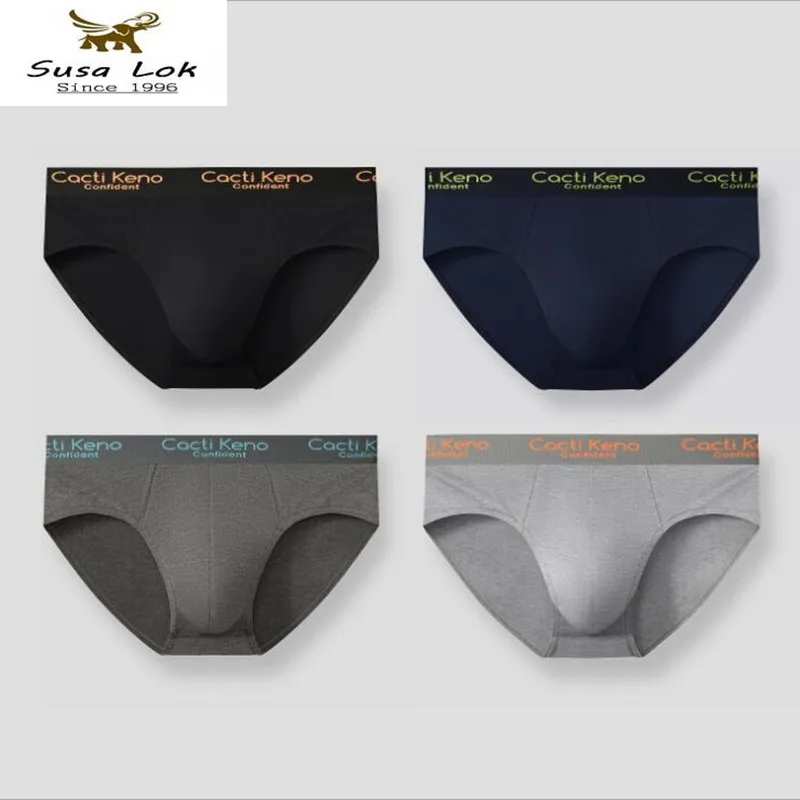 

4 шт., мужские трусы с поясом на резинке