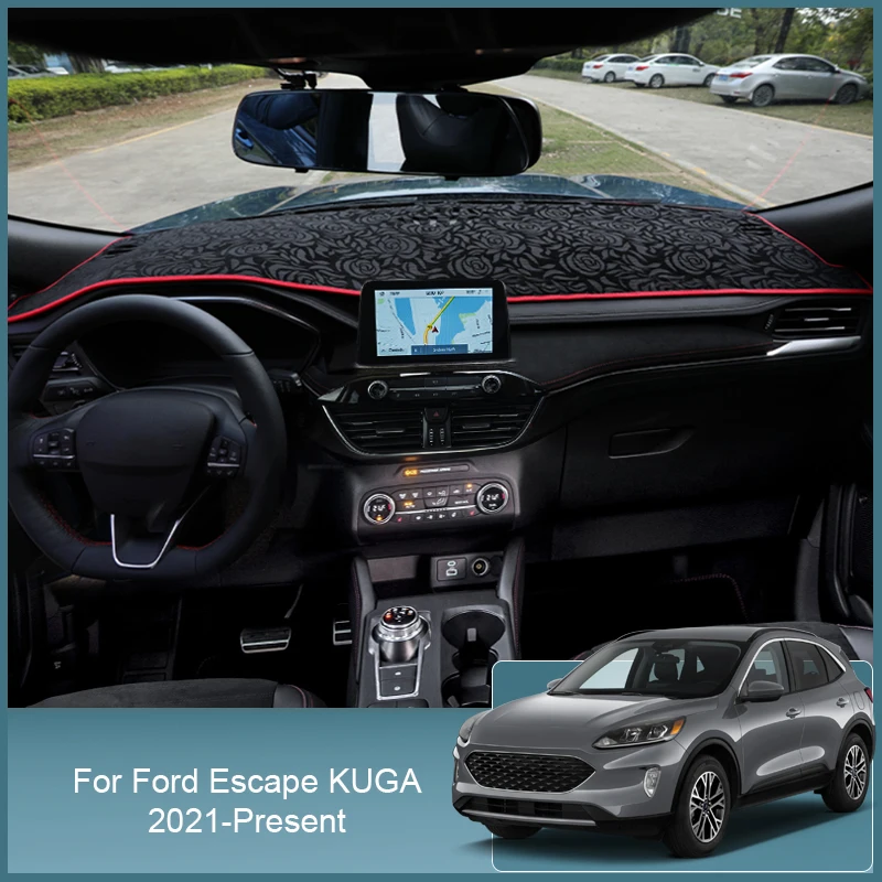 

Auto Dashboard Cover Protective Pad Artificial Sunshade Carpet Car Accessories For Ford Escape Kuga 2013-Present RHD&LHD