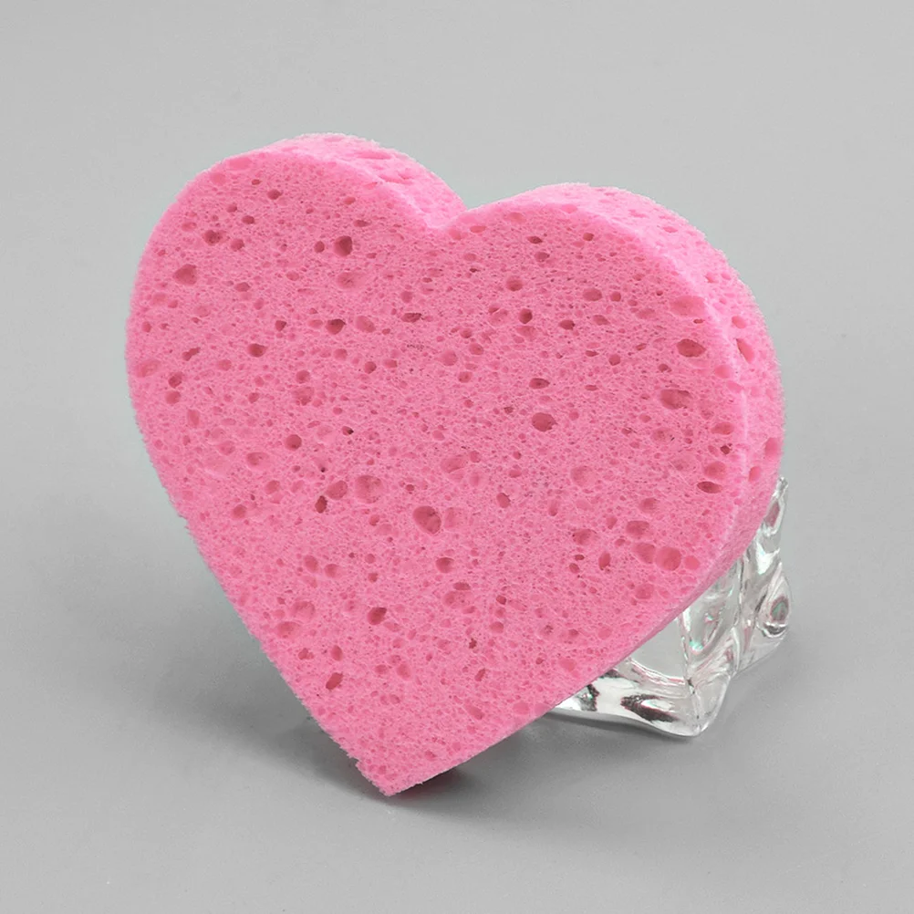 

Sponge Face Facial Sponges Makeup Heart Compressed Cleansing Skin Shaped Cleaning Removal Exfoliating Washing Care Bulk Reusable