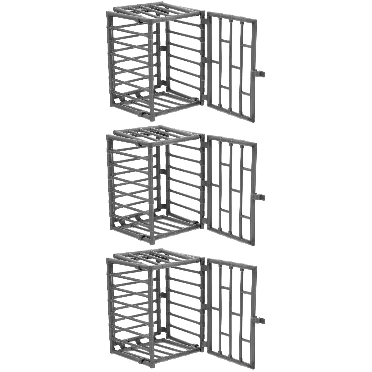 

6 Pcs Miniature Cage Model Mini Animal Cage Kids Miniature Pet Tool Prop Decor