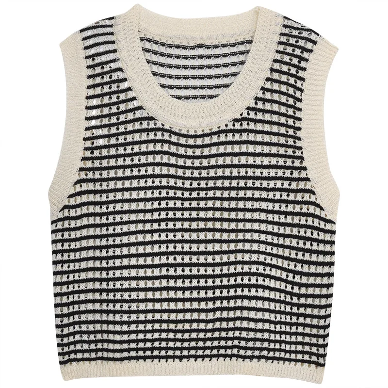 Новинка 2023 винтажная стильная майка Pure Desire эстетичный нишевый вязаный стиль