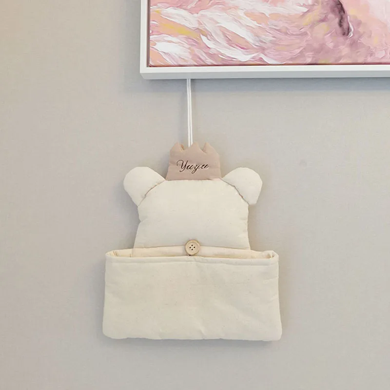 

Baby Crib Organizer Storage Bags Cartoon Bedside Storage Diaper Pockets Bed Holder Hanging Bags Infant Bedding Rails Home Decr