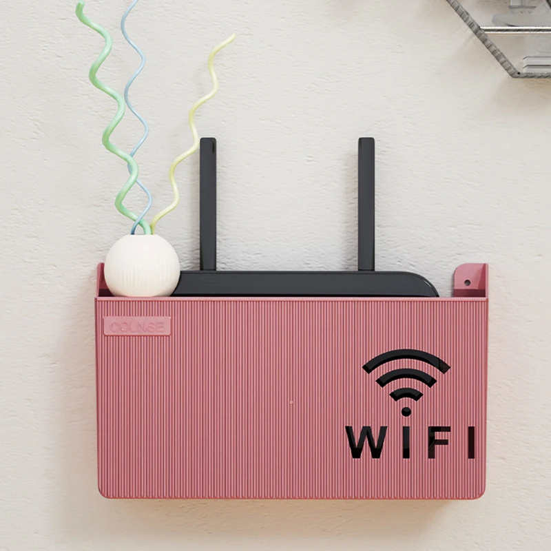 

Wall-Mounted Router Box Office Media Decor Console Wifi Wifi Box Wireless Storage Boxes Rack Bracket Hangings Wall Shelf