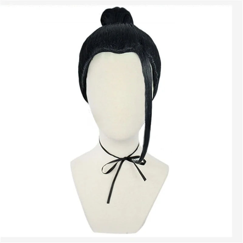 Парик для косплея из аниме Suguru Geto Kenjaku парик черных синтетических искусственных