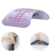 magnetotherapy multi level adjustable back massager stretcher waist neck fitness lumbar cervical spine support pain relief