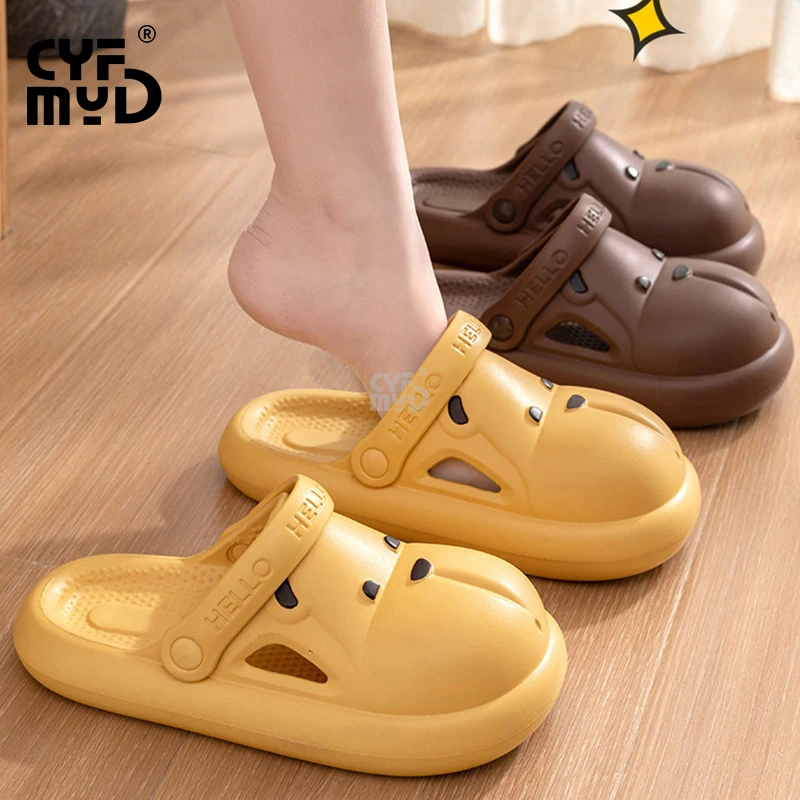 Women's Slippers for Home Cartoon Cute Woman Shoe Thick Sole 2023 Summer EVA Slipper Soft Non-slip Outdoor Sandals Lightweight