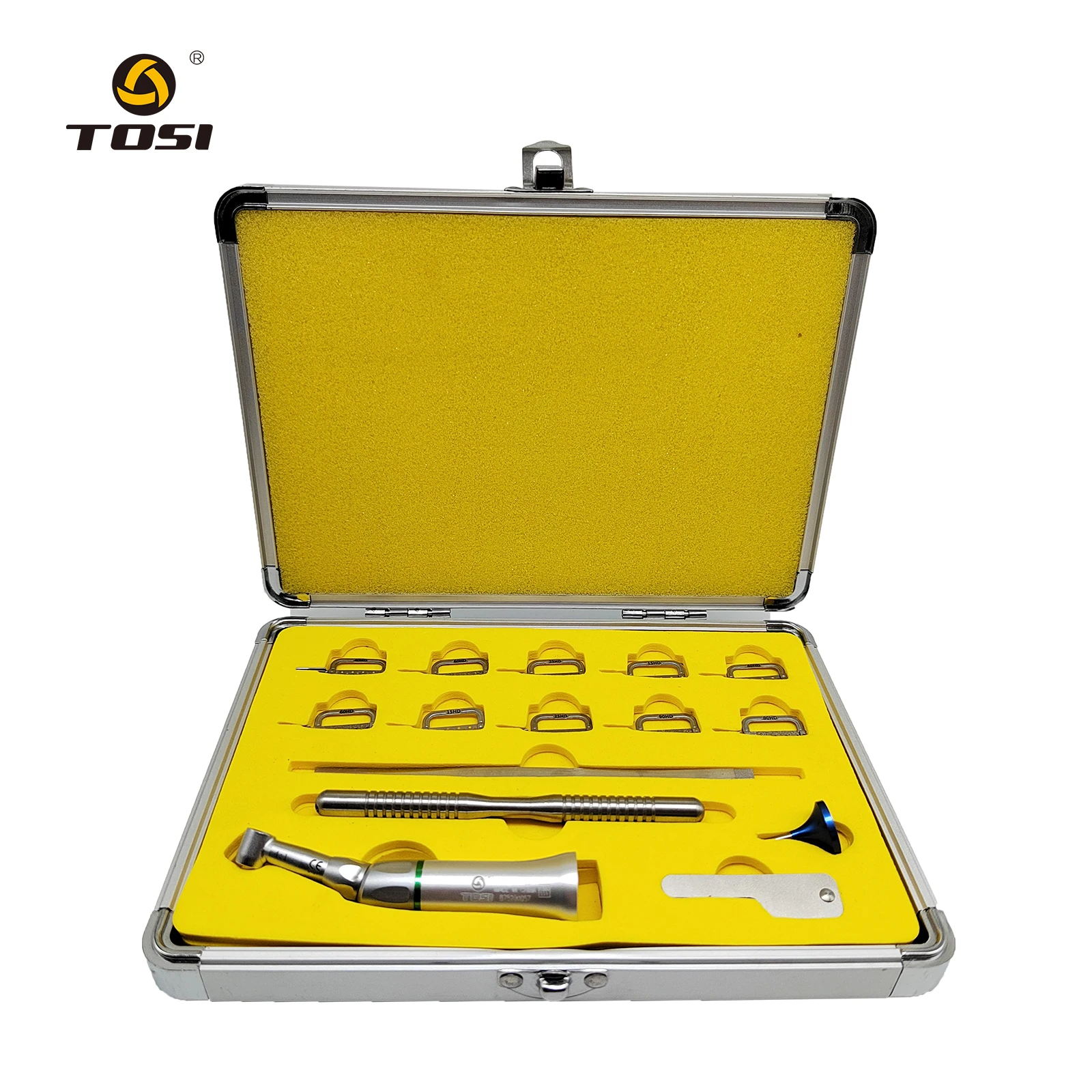 

TOSI 1Box Dental 4:1 Orthodontic Interproximal Enamel Reduction Reciprocating IPR System Stripping Contra Angle Orthodontic Tool