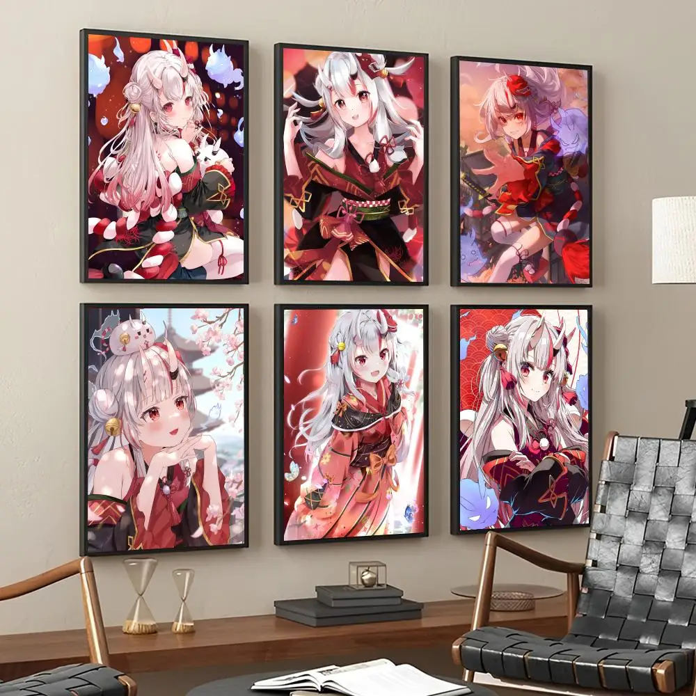 Наклейки с мотивами аниме Nakiri Ayame Hololive Vtube стикеры для гостиной спальни входа