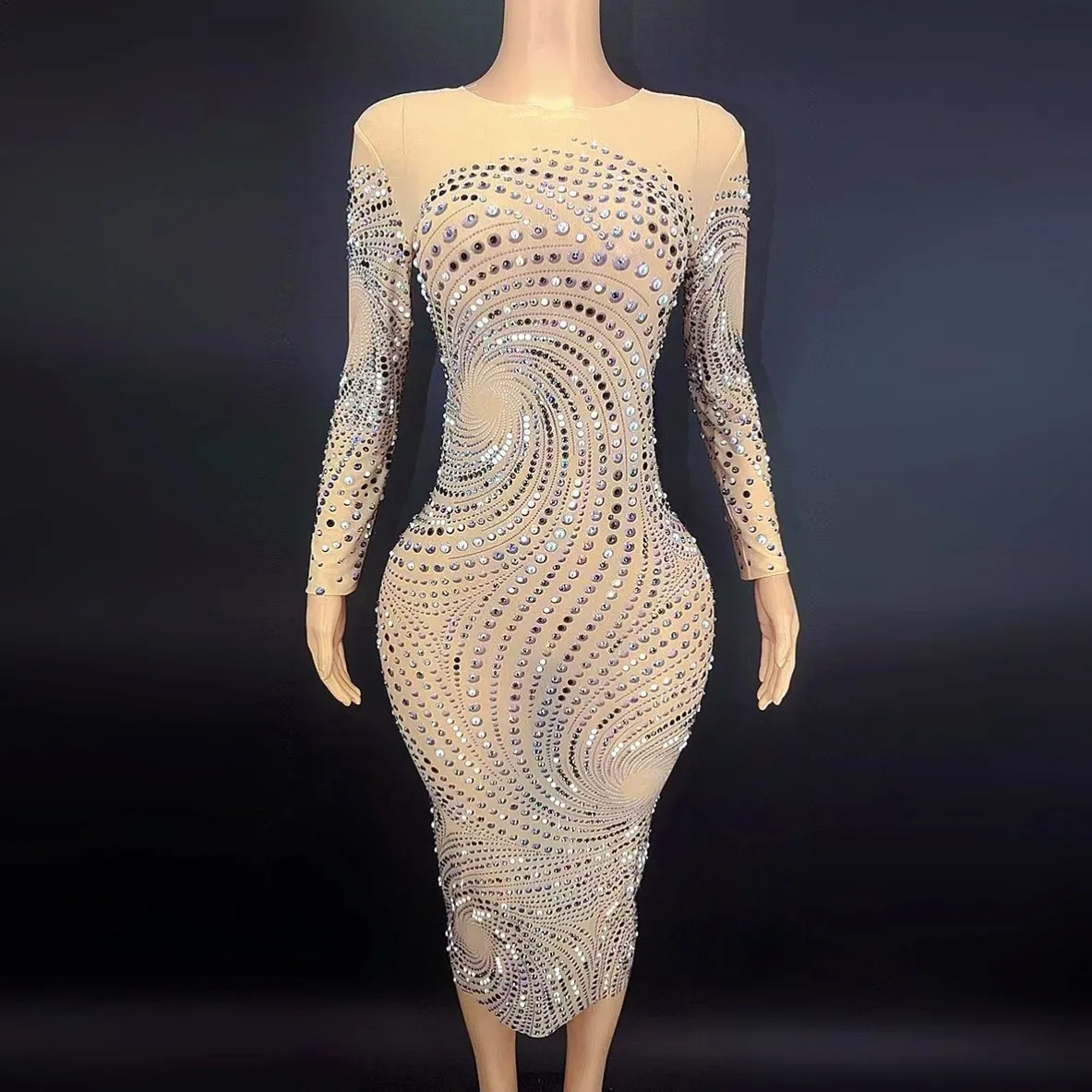 

Женское облегающее платье с длинным рукавом, разные цвета