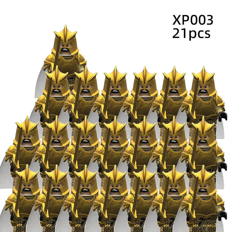 Конструктор MOC Thrones, золотой доспех, воин, гвардия, Джайме, Ланнистер, казаристан, Селми, мерйн, Тант, Мини фигурки героев, игрушки