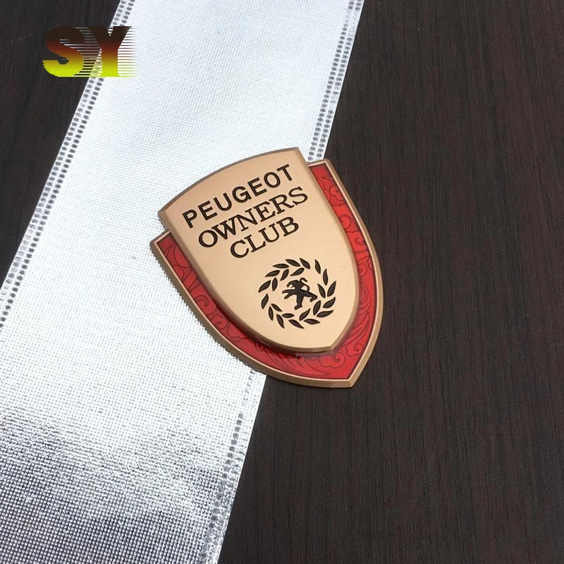 Автомобильная 3D металлическая наклейка для кузова на заднее окно задняя Peugeot 206 207