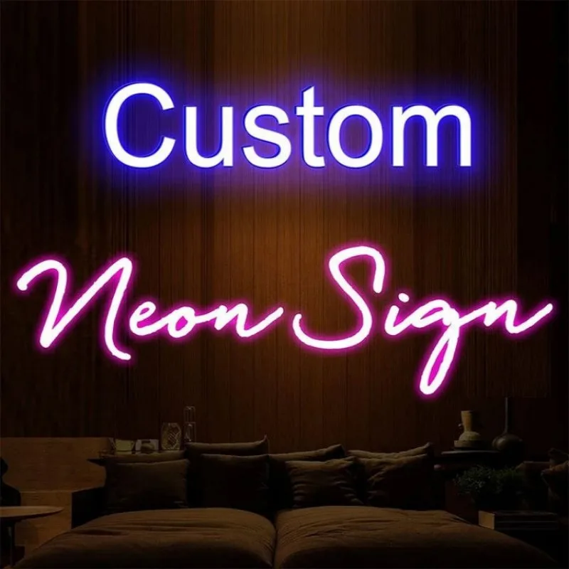 

Personalized Neon Signs Led Letters Company Log Custom Neon Sign Party Office Wedding Bar Neon Signs for Room