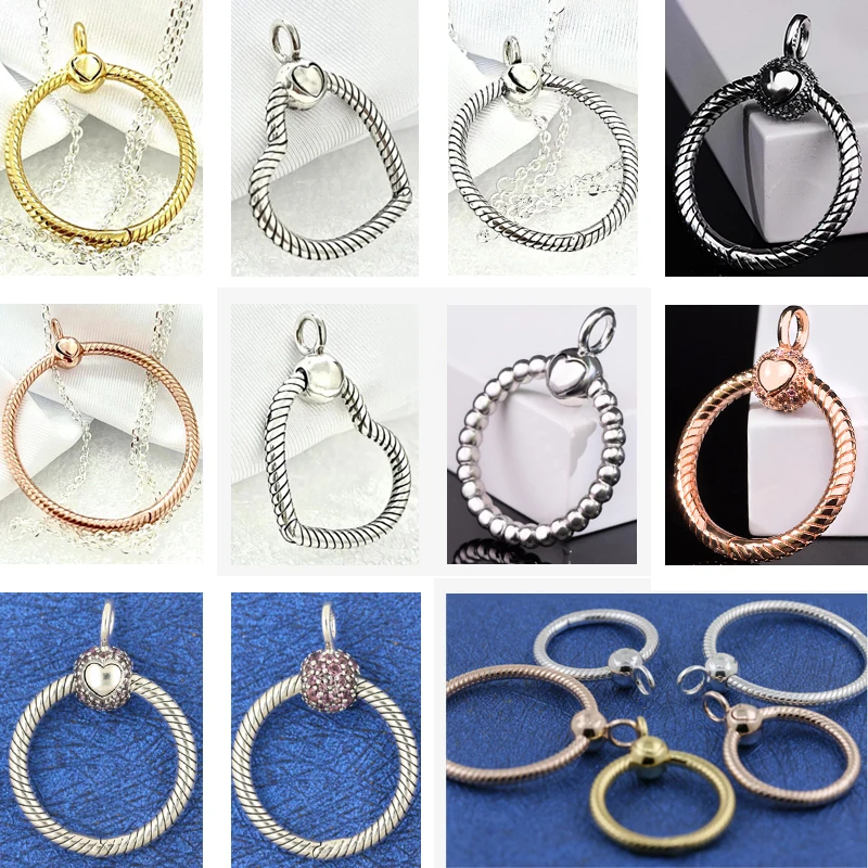 Кулон мышь из серебра 925 пробы с круглым вырезом