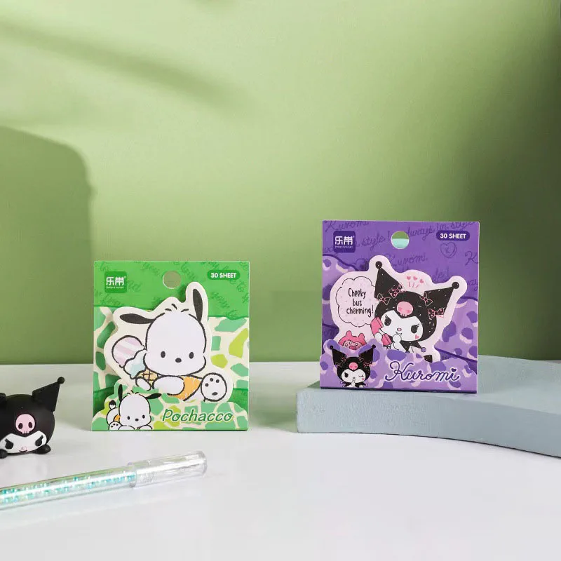 

Kawaii Sanrio Anime Sticky Note Cute Kuromi Pochacco Cartoon Note Multifunctional Creative Stationery Children Gifts