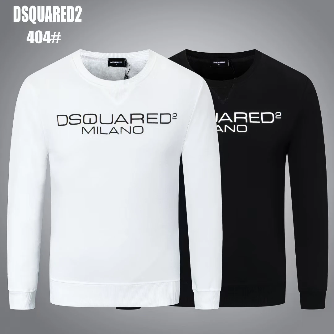 

2022 итальянский модный бренд ICON мужской высококачественный хлопковый свитер с принтом Повседневная Уличная трендовая нижняя рубашка DSQ404