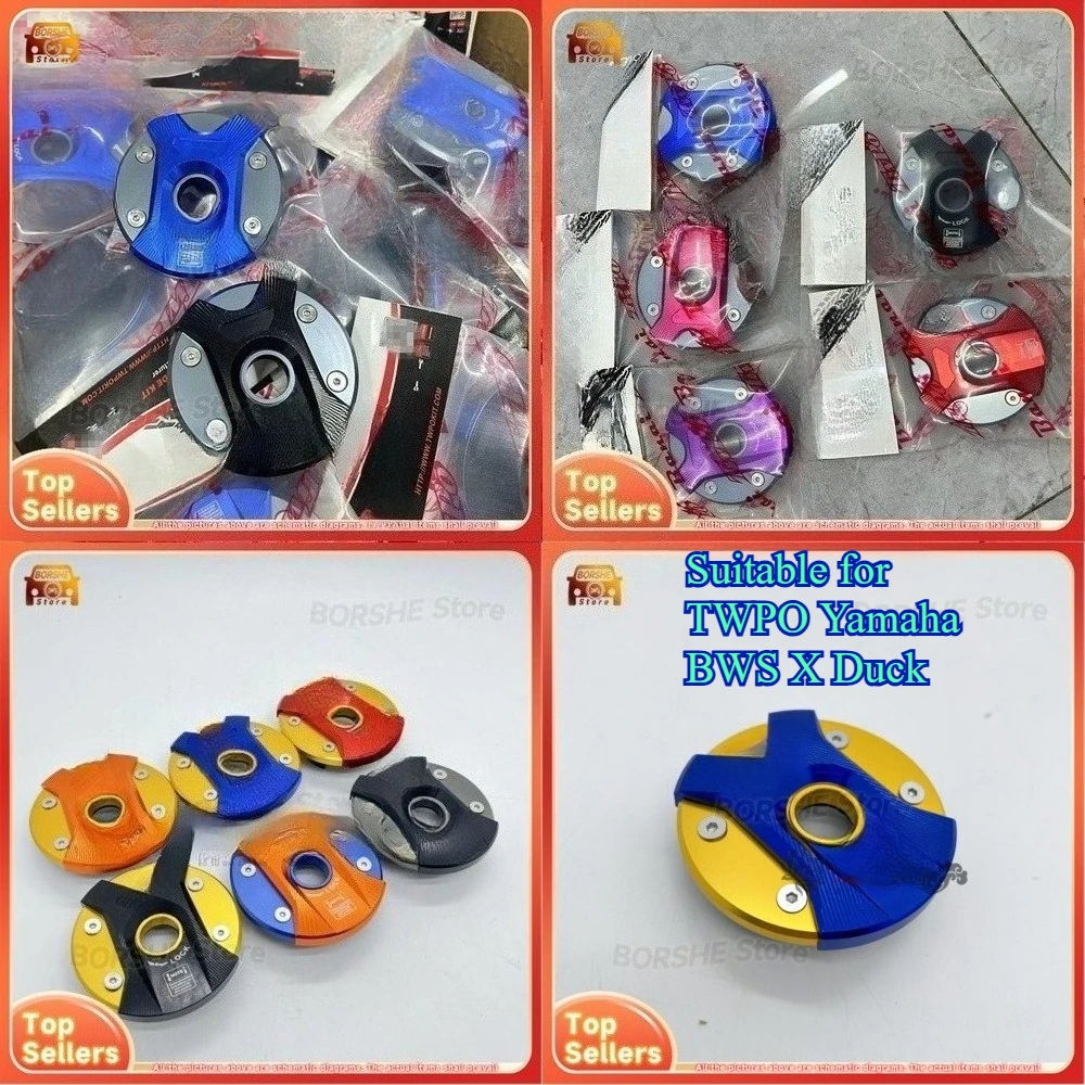 Фото Подходит для TWPO Yamaha BWS X Duck Iron Man, модификация электрического мотоцикла, алюминиевый сплав, цветное покрытие, титан, синее топливо №1