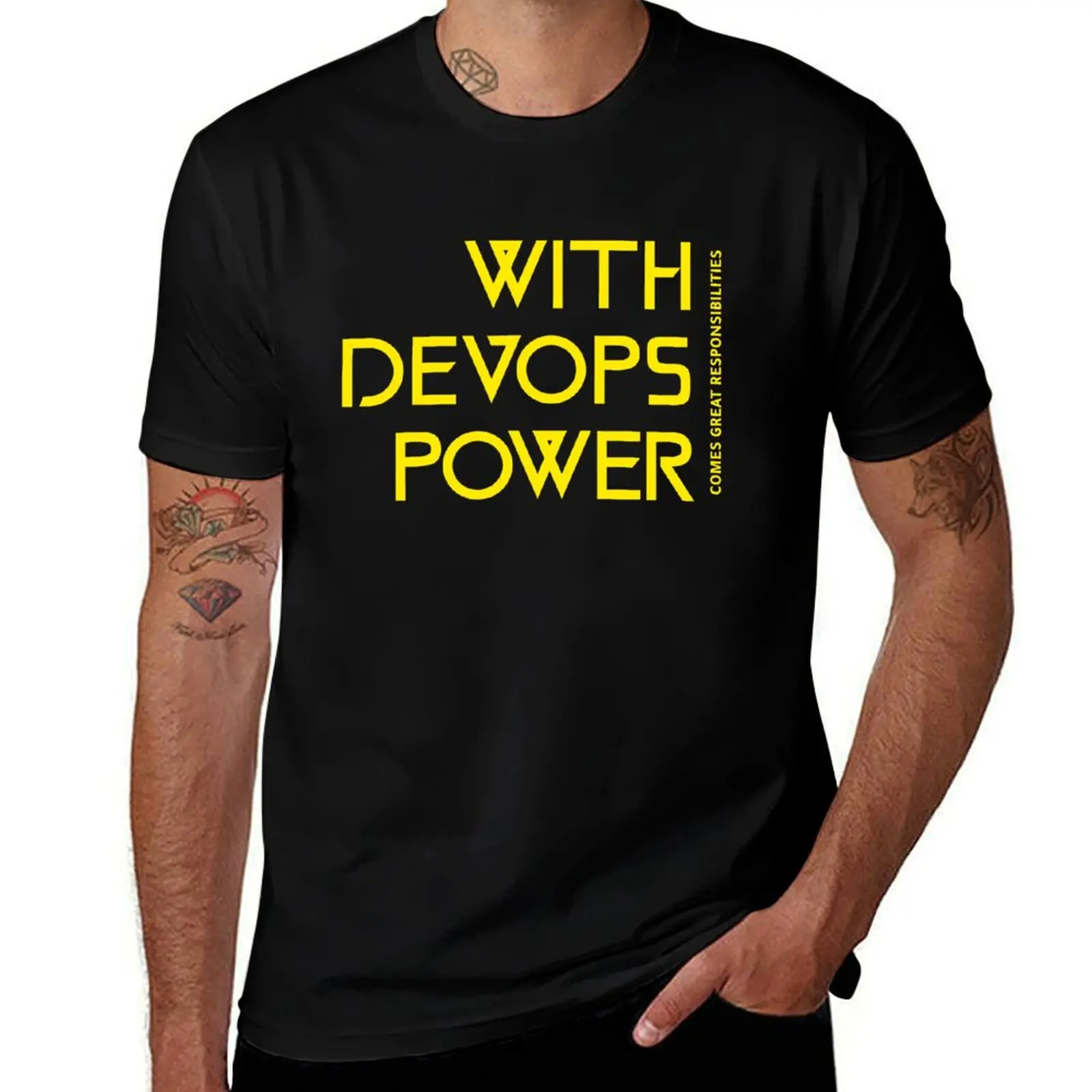 Футболка Devops Power comes great responsibility хлопок мужская