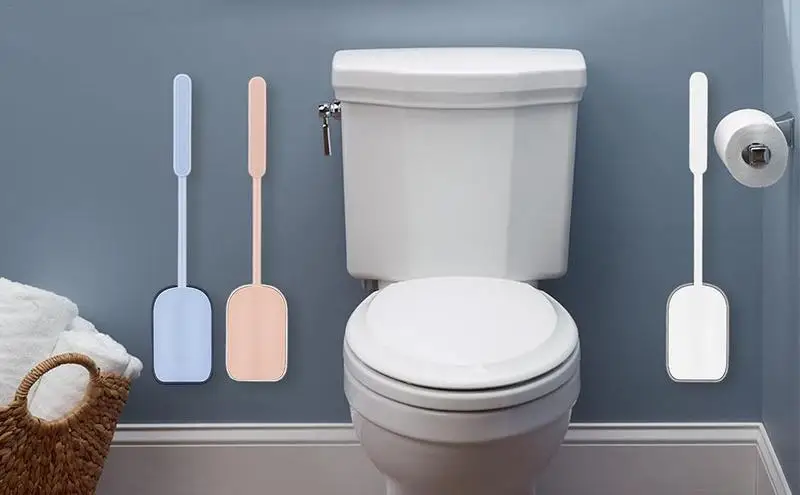 

Wall Mounted Toilet Brush Quick Drying Efficient Professional Deep Cleaning Bathroom Brush With Long Flexible Handle