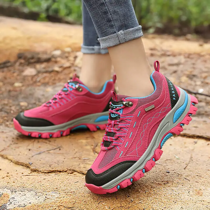 JIEMIAO High Quality Hiking Shoes Men and Women 2022 Autumn Outdoor Trekking Climbing Shoes Ladies Casual Sneakers Size 35-44