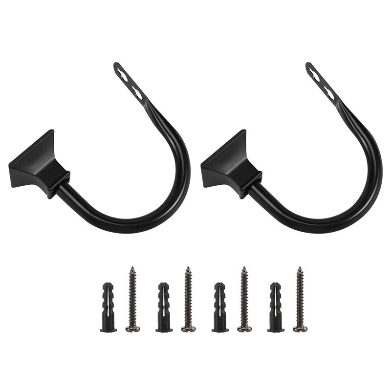 Набор из 2 квадратных металлических декоративных застежек для штор настенные