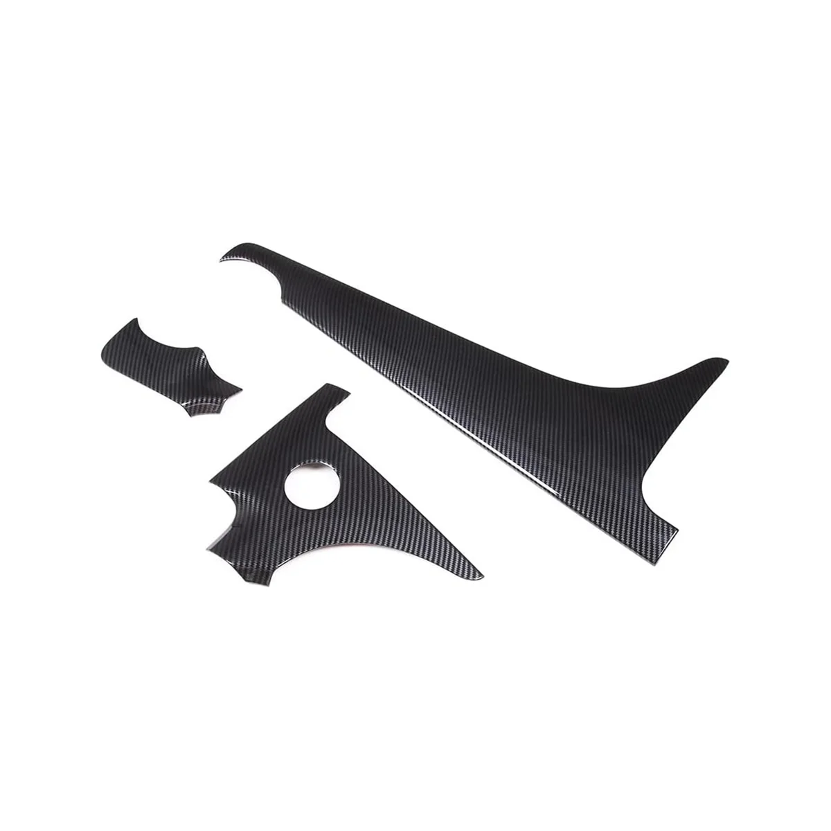 

Center Console Dashboard Panel Trim for C-Class W206 C200 C300 2022 Accessories ABS Carbon Fiber