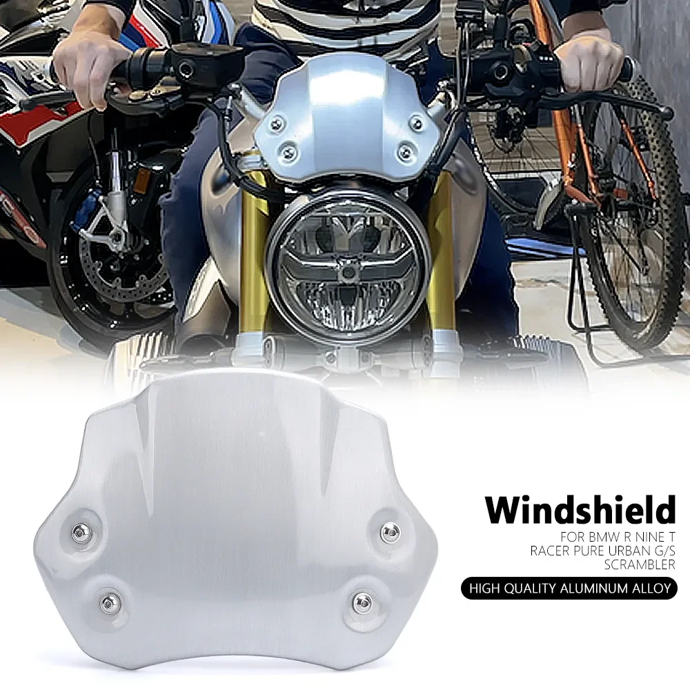 

Ветрозащитный экран для мотоцикла, алюминиевый отражатель ветрового стекла для BMW R NINE T Racer RNINET R9T Pure Scrambler Rninet Urban G/S