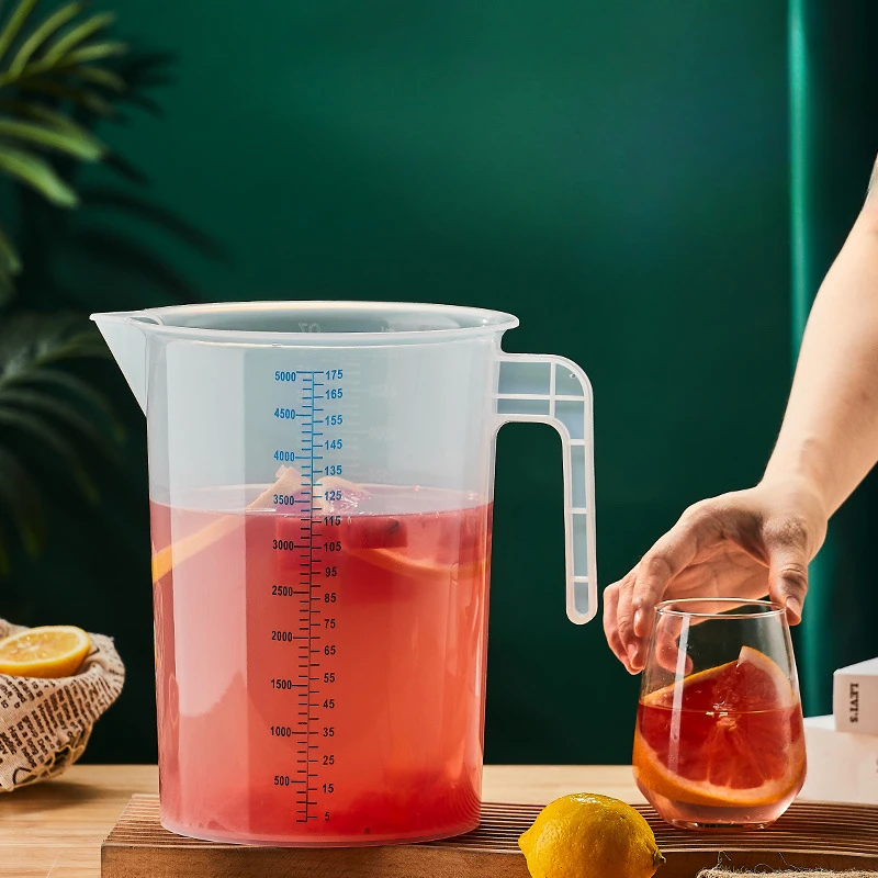 Утолщенный Полипропиленовый Пластиковый Мерный Стакан С Ручкой Прозрачная