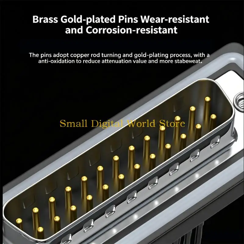 Фото 77UB DB9 с одной головкой, разъем DB9pin/DB15P/DB25P, высокотемпературный огнестойкий шнур №4